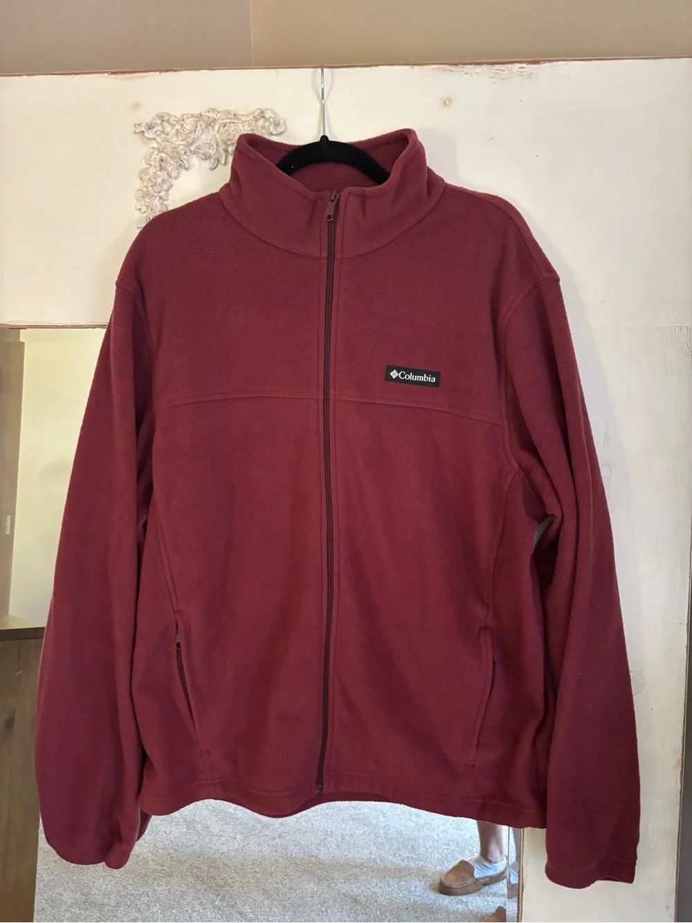 Columbia Men's Steens Mountain 2.0 Full Zip Fleece Jacket Burgundy - Size L